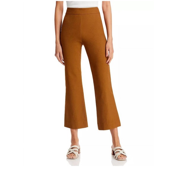 Vince Pants - VINCE. Kick Mid Rise Flare Crop Flare Stretch Pant Size 12 Toffee
